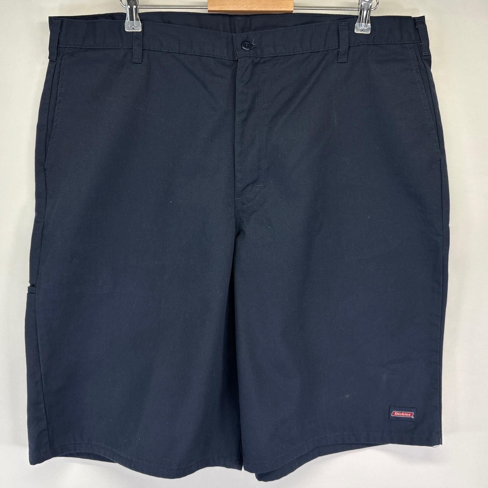 古着 ディッキーズ Dickies ショートパンツ ハーフ 半ズボン 短パン ワーク 大きいサイズ ワンポイントロゴ w44  ネイビー メンズ