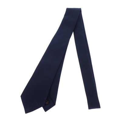 ルイヴィトン LOUIS VUITTON モノグラム・グラディエント M78765 ネクタイ シルク ネイビー メンズ【中古】【Aランク】