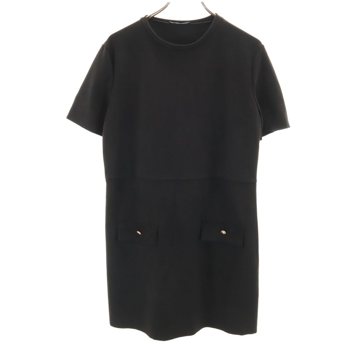 ZARA 半袖 フェイクスエード ミニワンピース