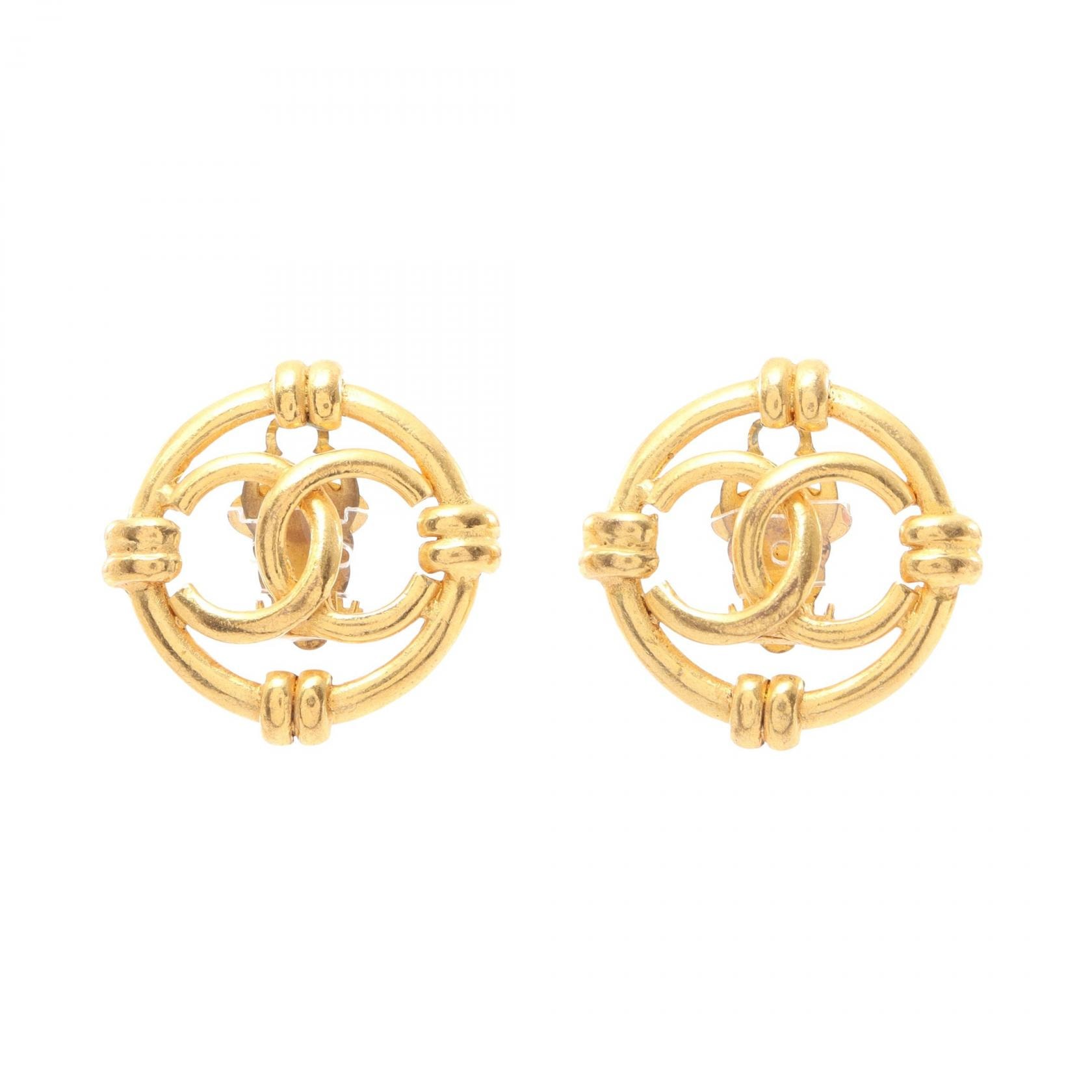 シャネル CHANEL ココマーク イヤリング ジュエリー GP(ゴールドメッキ) レディース ゴールド系 【中古】