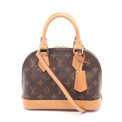 ルイ・ヴィトン LOUIS VUITTON アルマBB 2WAY ハンドバッグ バッグ PVCコーティングキャンバス レザー モノグラム レディース ブラウン系 M53152 【中古】