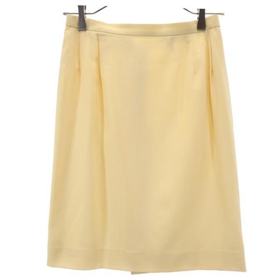 Burberrys バーバリーズ 80s 90s ヴィンテージ ウール ミニ丈 台形 スカート 9 イエロー系