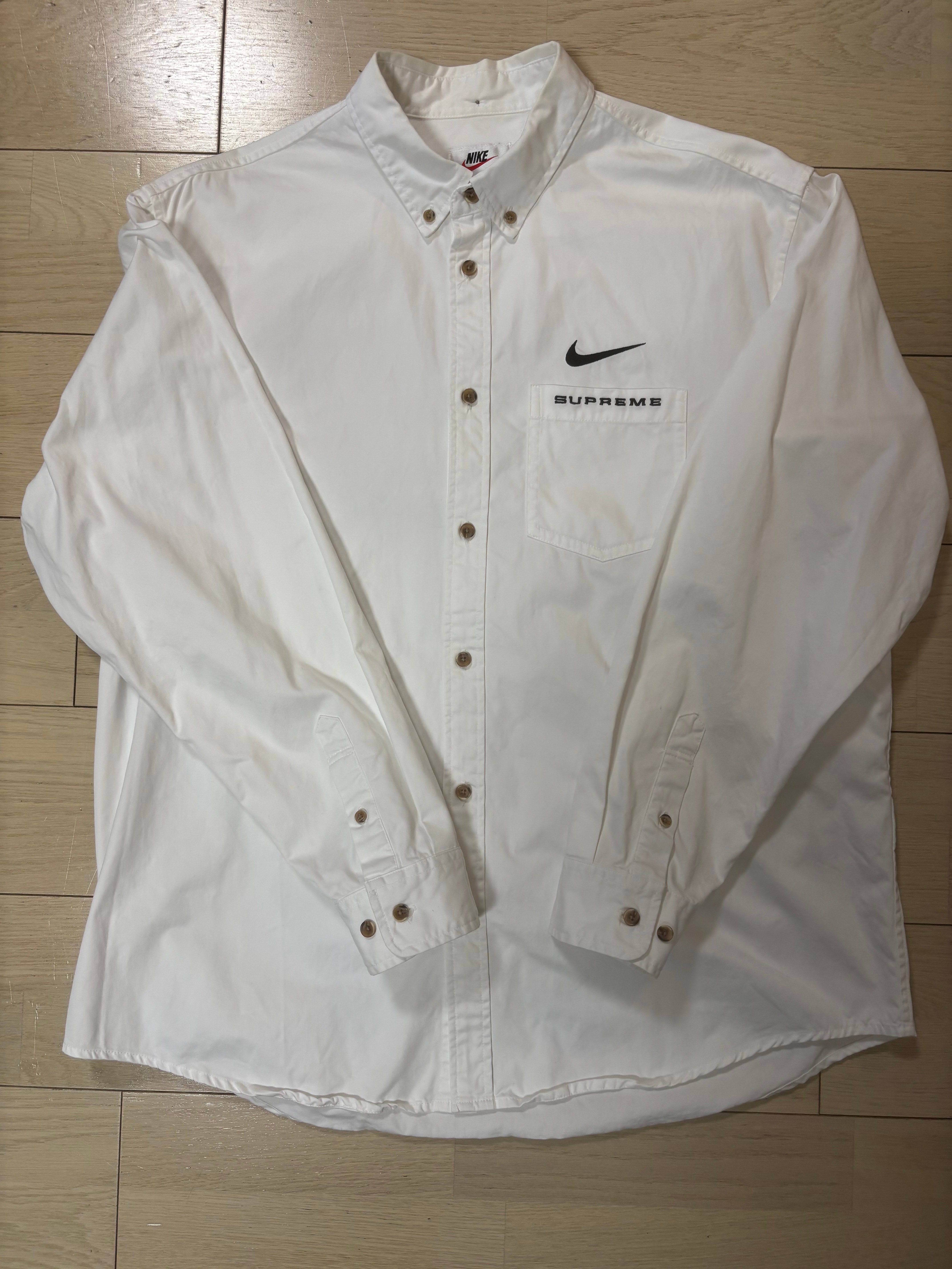 Supreme / Nike® Cotton Twill Shirt "White"