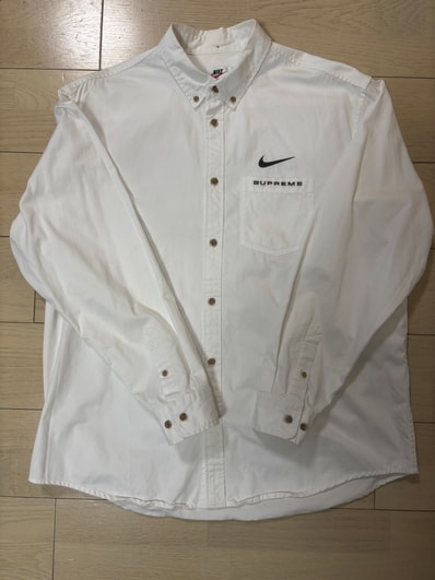 Supreme / Nike® Cotton Twill Shirt "White"