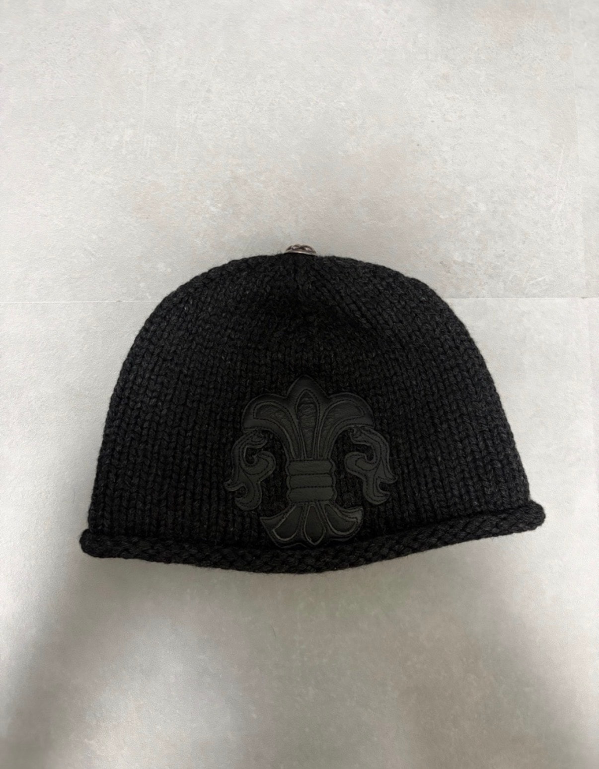 Chrome Hearts BS Fleur  Crosspatch Cashmere Knit Cap Beanie "Black"