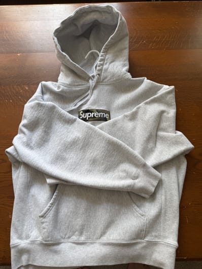 Supreme Box Logo Hooded Sweatshirt "Ash Grey" (23FW)