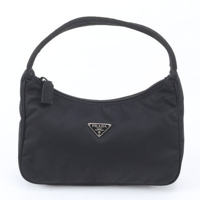 ■極美品 プラダ テスート ナイロントライアングルロゴハンドバッグ
