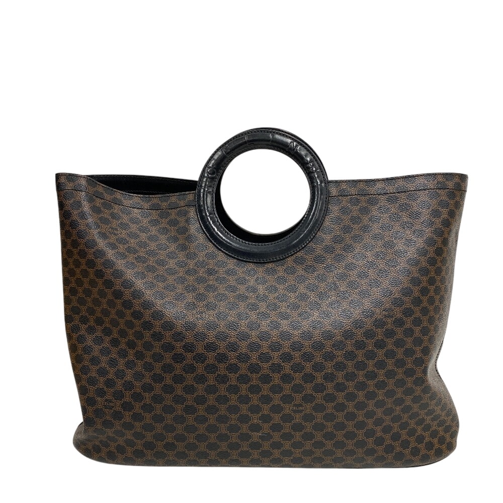 セリーヌ CELINE ハンドバッグ マカダム サークルロゴ ブラック
