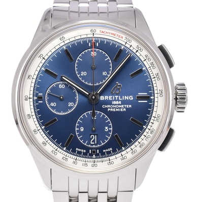 ブライトリング BREITLING A13315 プレミエ クロノグラフ デイト 自動巻き メンズ 美品 内箱付き C#147180
