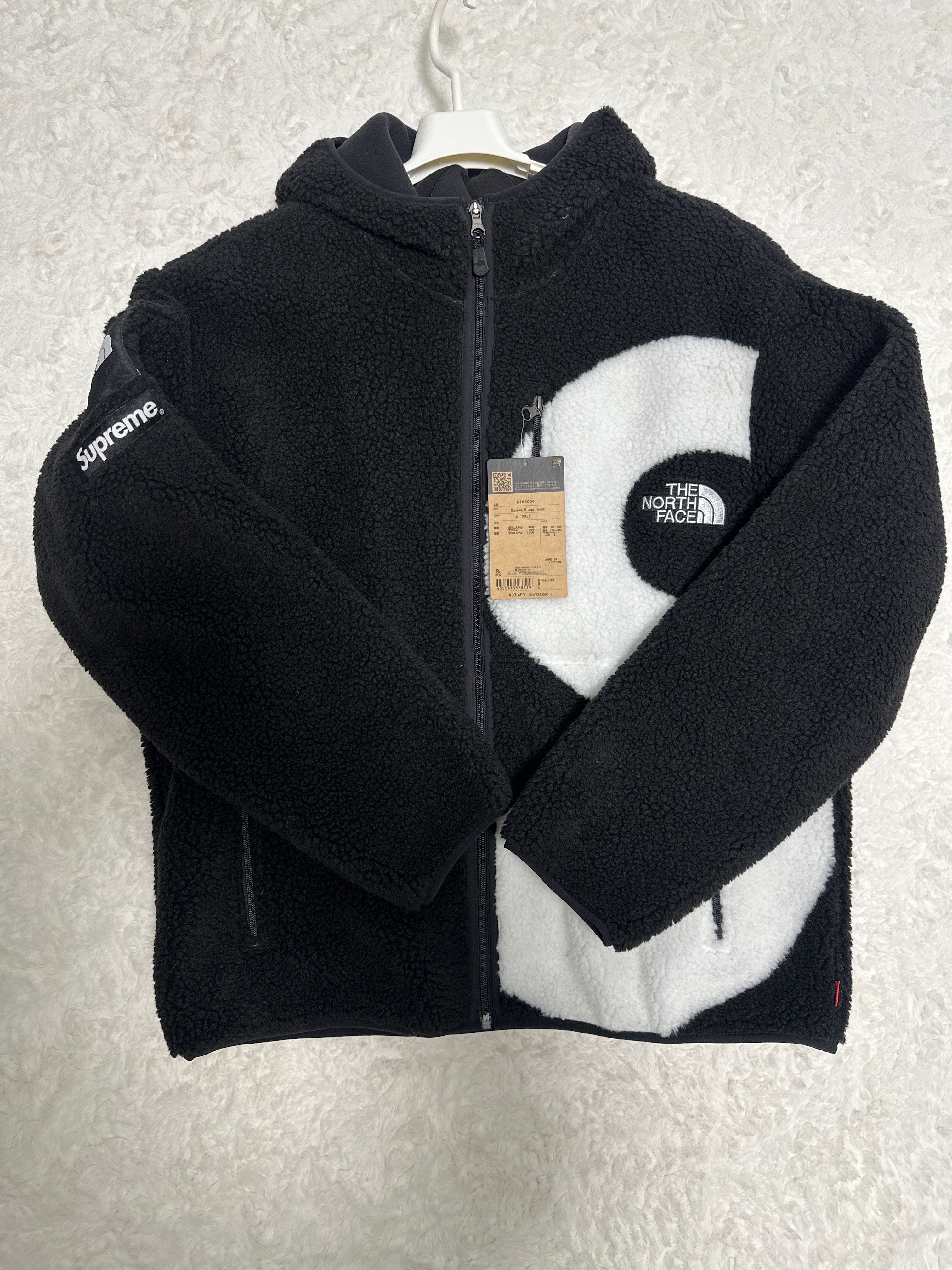 Supreme x The North Face S Logo Hooded Fleece Jacket "Black"