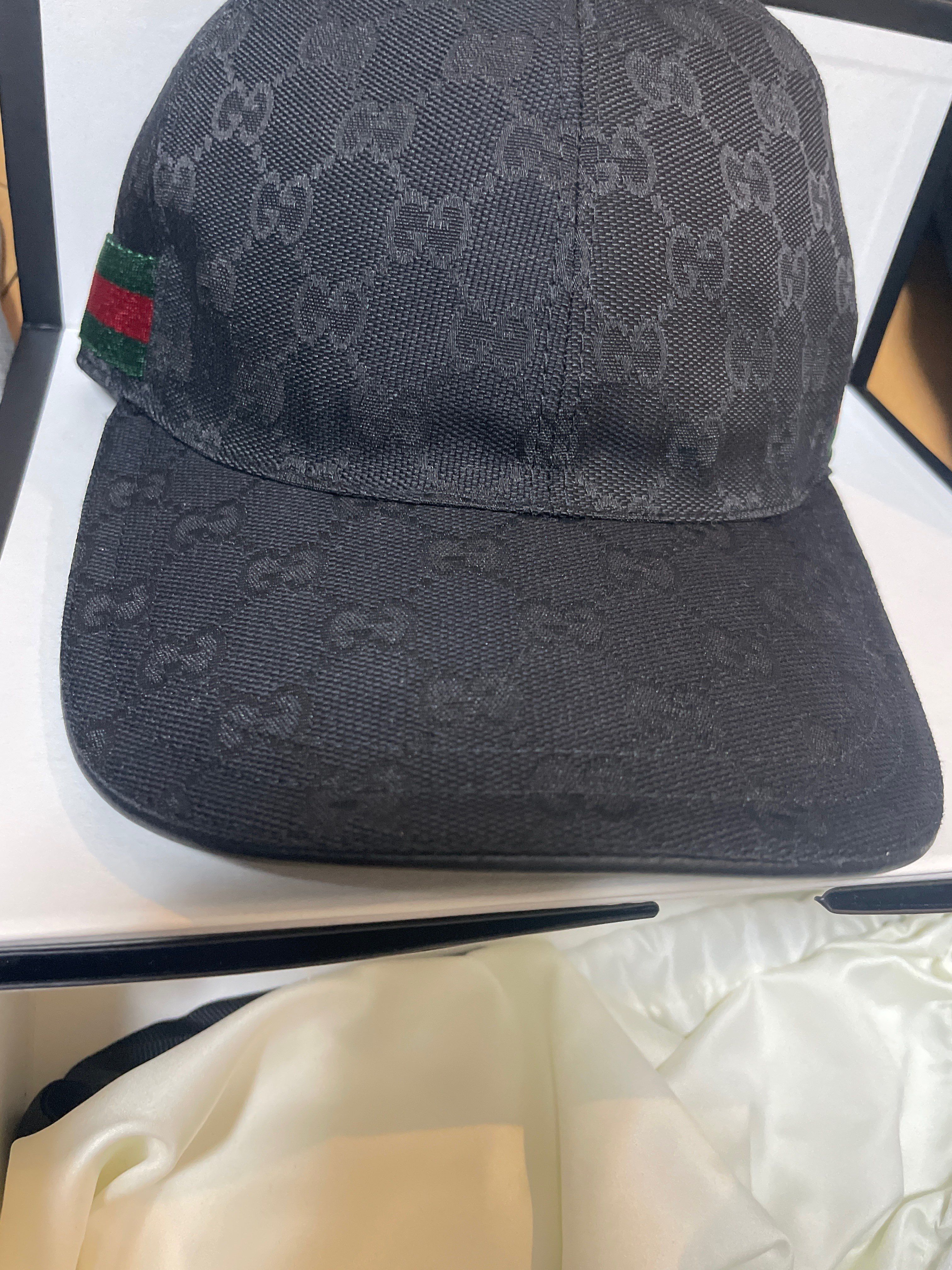 GUCCI Original GG Canvas Baseball Cap "Black"