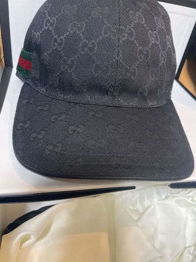 GUCCI Original GG Canvas Baseball Cap "Black"