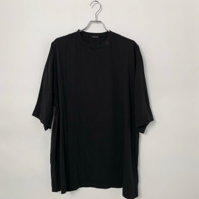 COMOLI Thin Cotton T-Shirt "Black"