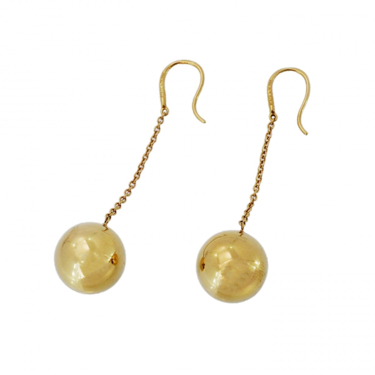 ★最終価格★SALE【6jcb0272】ティファニー ピアス ハードウェア/ボール K18YG イエローゴールド【中古】レディース