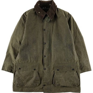 古着 80~90年代 バブアー Barbour NORTHUMBRIA ノーザンブリア 旧3ワラント ワックスコットン オイルドジャケット 英国製 メンズXL相当 ヴィンテージ/eaa615075