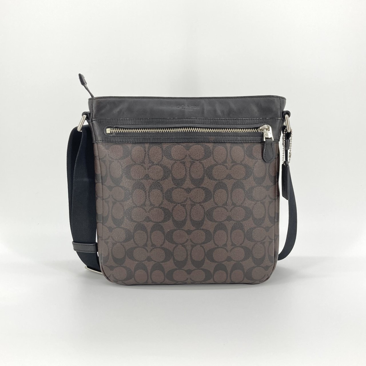 COACH(コーチ) シグネチャー F54791 ショルダーバッグ ブラウン×ブラック