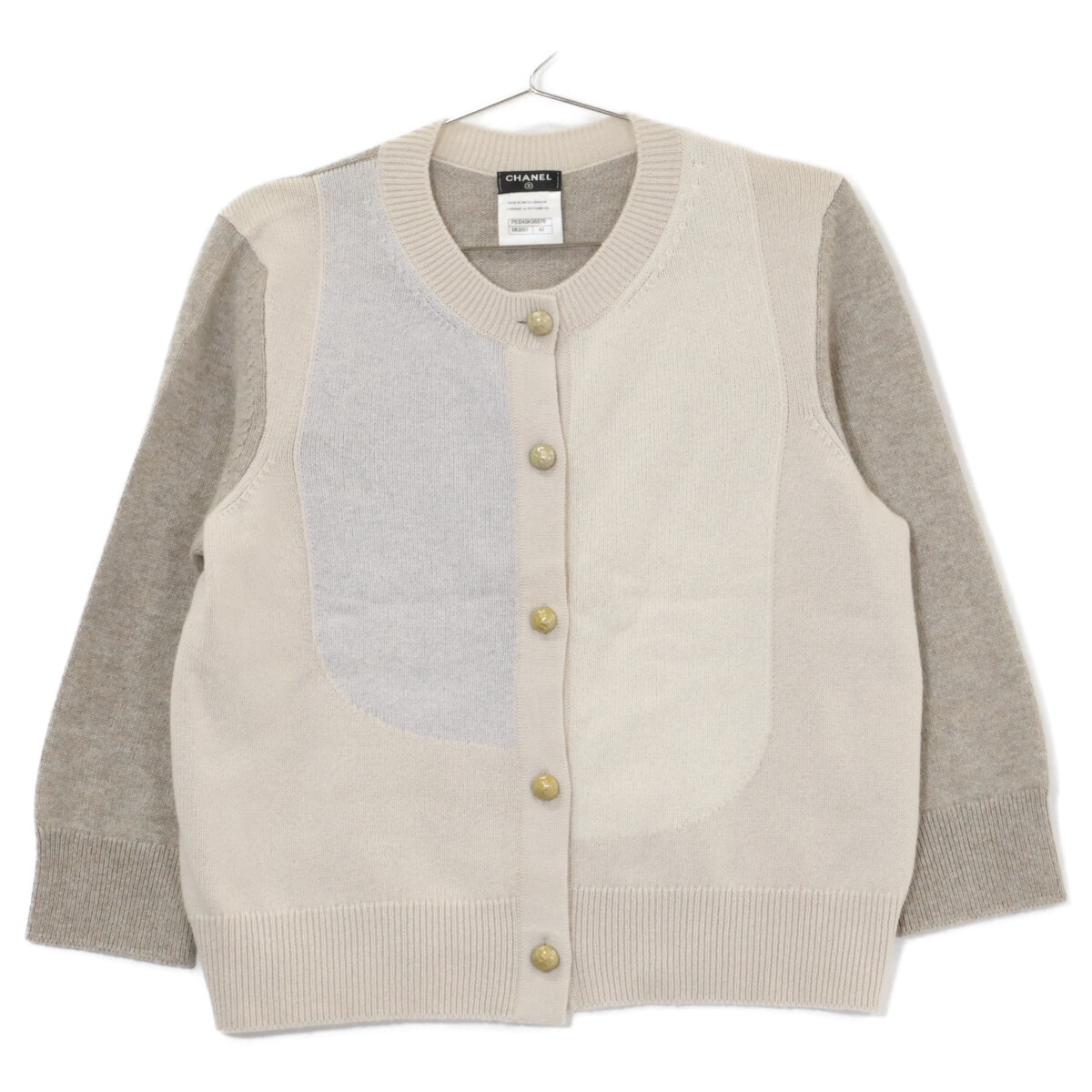 シャネル 【国内正規】P51245K06576 カシミヤ100% ニットカーディガン 42