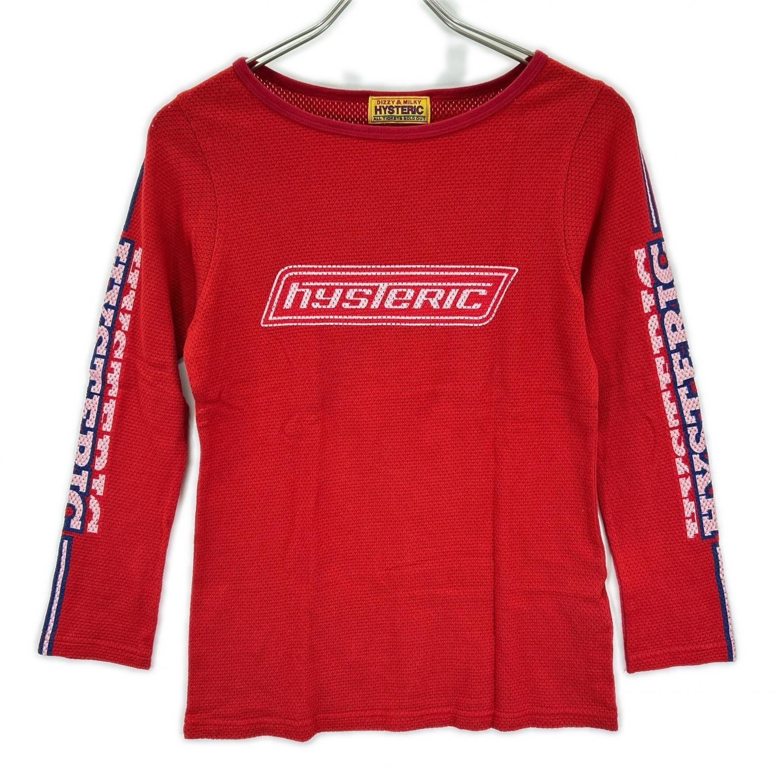 ヒステリックグラマー 01241CL06 レッド VIXEN GIRL Tシャツ FREE