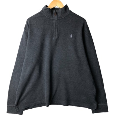 古着 ラルフローレン Ralph Lauren POLO RALPH LAUREN ハーフジップスウェットシャツ トレーナー メンズXL相当/eaa590201