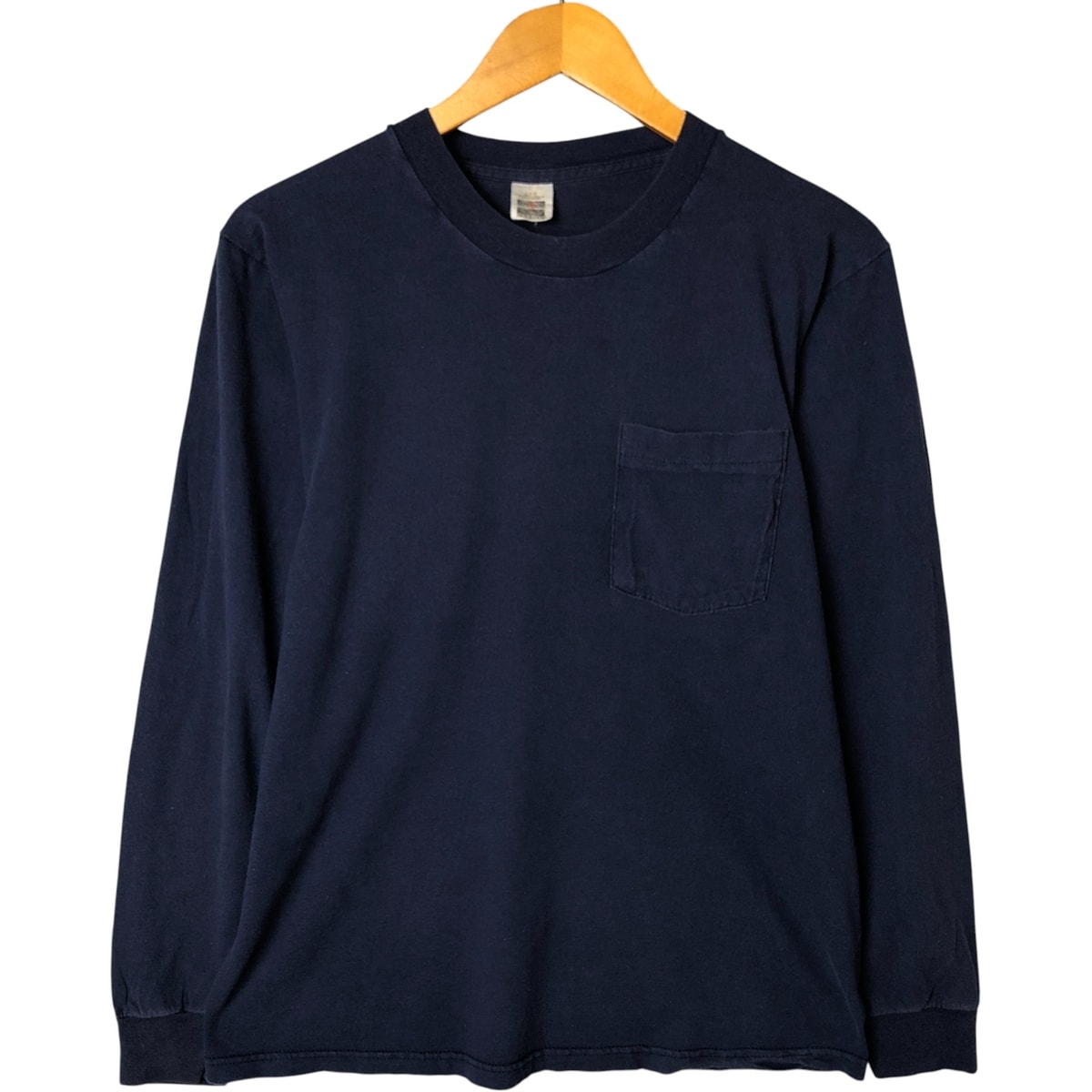古着 90年代 フルーツオブザルーム FRUIT OF THE LOOM 無地ポケットロングTシャツ ロンT USA製 メンズL相当 ヴィンテージ/eaa583684