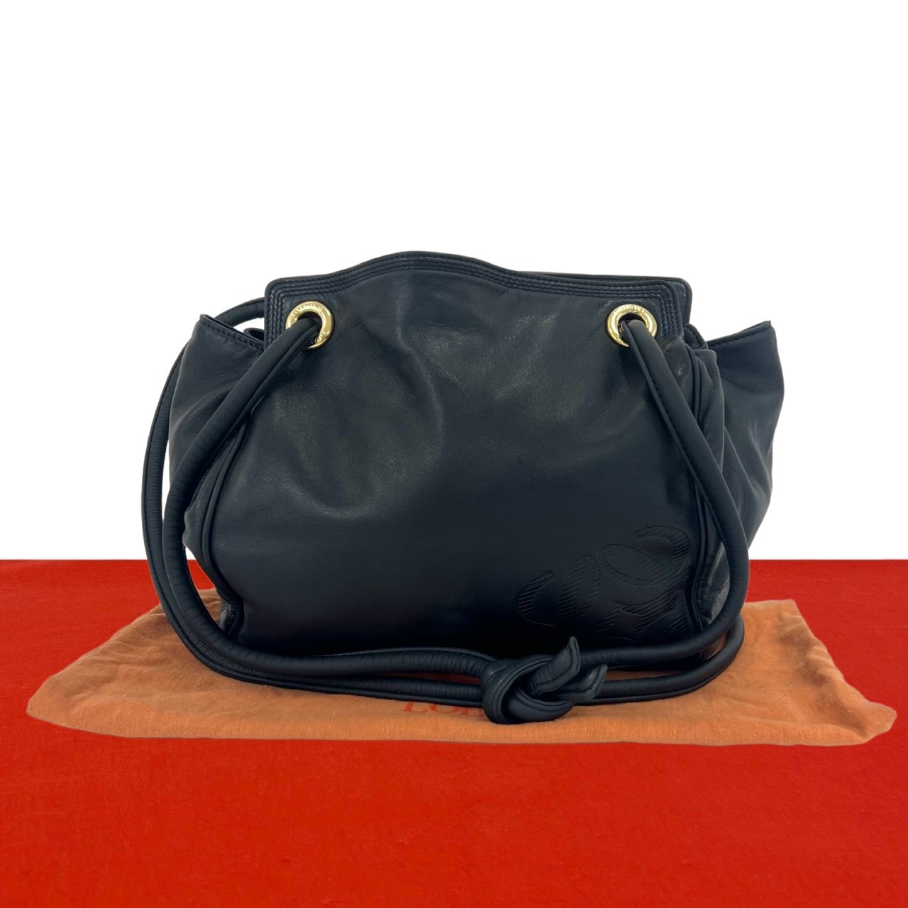 LOEWE ロエベ アナグラム ロゴ レザー トートバッグ ネイビー
33998