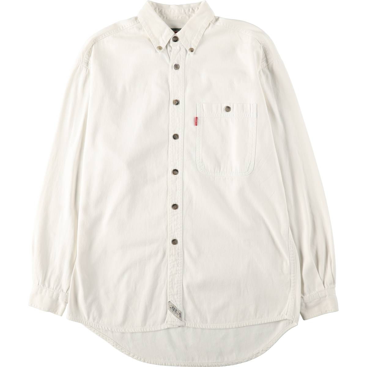 古着 リーバイス Levi's 長袖 ホワイトデニムシャツ メンズS相当/eaa668197