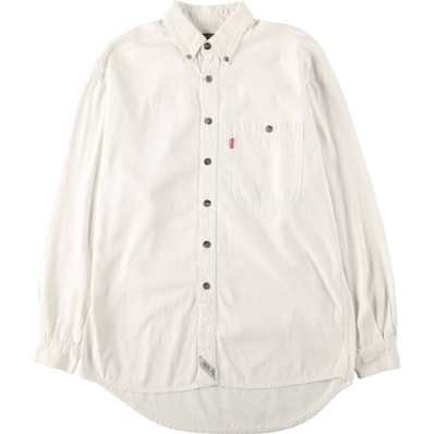 古着 リーバイス Levi's 長袖 ホワイトデニムシャツ メンズS相当/eaa668197