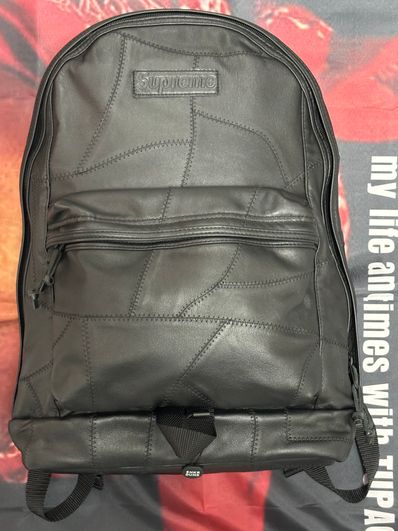 Supreme Patchwork Leather Backpack 23L "Black"