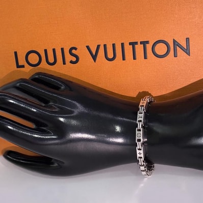 LOUIS VUITTON ルイヴィトン M1149M LVテーラー ブレスレット アクセサリー AG925 シルバー M ★美品★