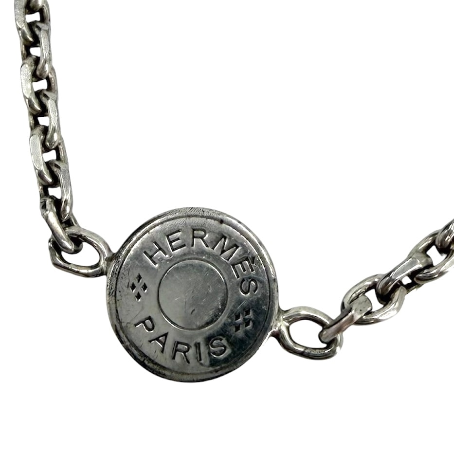 HERMES エルメス ネックレス ミニセリエ ペンダント ジュエリー アクセサリー シルバー925    レディース 約4.9g【中古品】