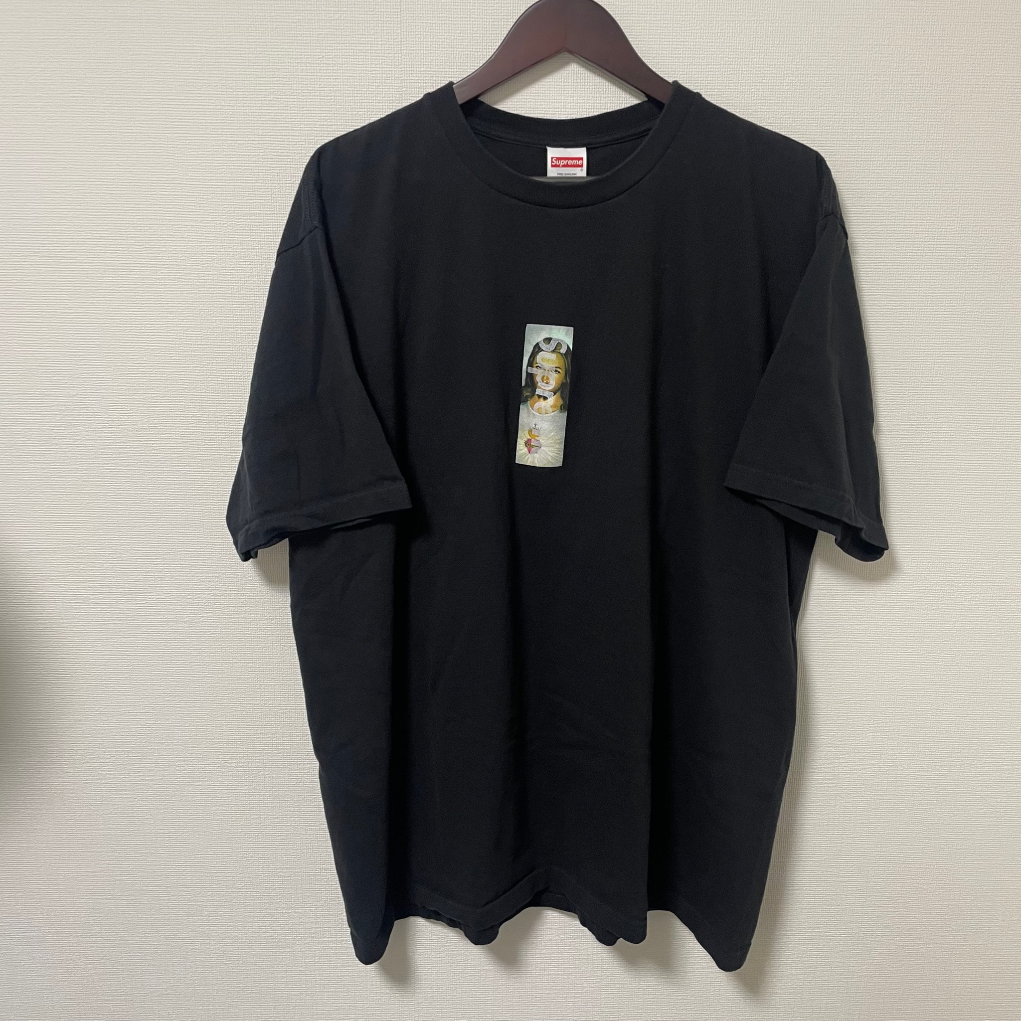 Supreme Prayer Card Box Logo Tee "Black"