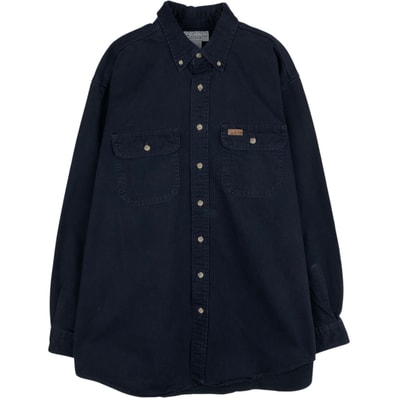 古着 カーハート Carhartt 長袖 ボタンダウン ワークシャツ メンズL相当/eaa643493