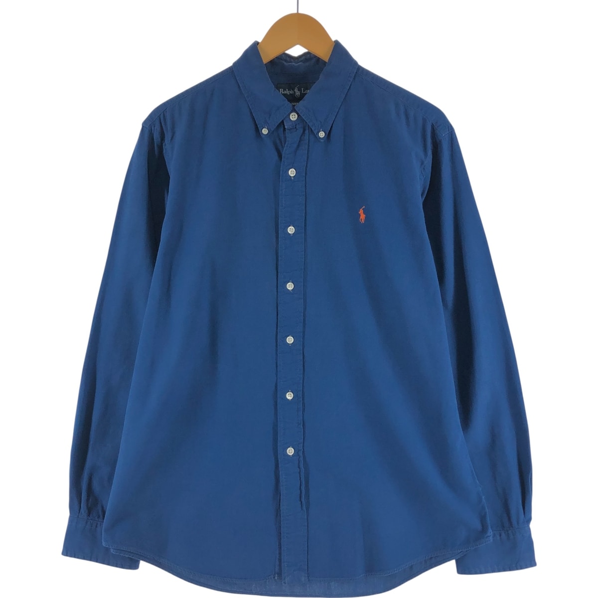 古着 ラルフローレン Ralph Lauren CUSTOM FIT 長袖 ボタンダウンシャツ メンズL相当/eaa540700