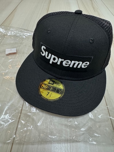Supreme Box Logo Mesh Back New Era "Black" (23SS)