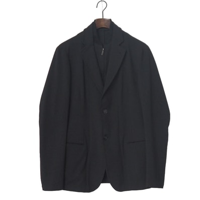 ■美品■GIORGIO ARMANI ジョルジオアルマーニ ジャケット サイズ44 ドッキング ジップアップ シングルジャケット ブランド古着【中古】20260604/RA9601