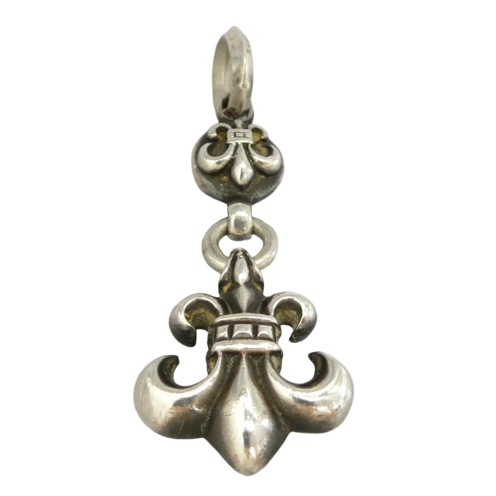 CHROME HEARTS クロムハーツ(原本無) 1BALL BS FLEUR 1ボール BSフレア チャーム ペンダントトップ シルバー系【中古】
