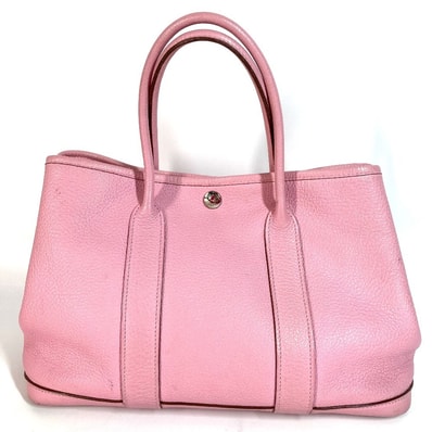 エルメス HERMES ガーデンパーティー TPM ガーデンパーティTPM カバン ハンドバッグ トートバッグ ネゴンダ Q□刻 ローズコンフェッティ ピンク