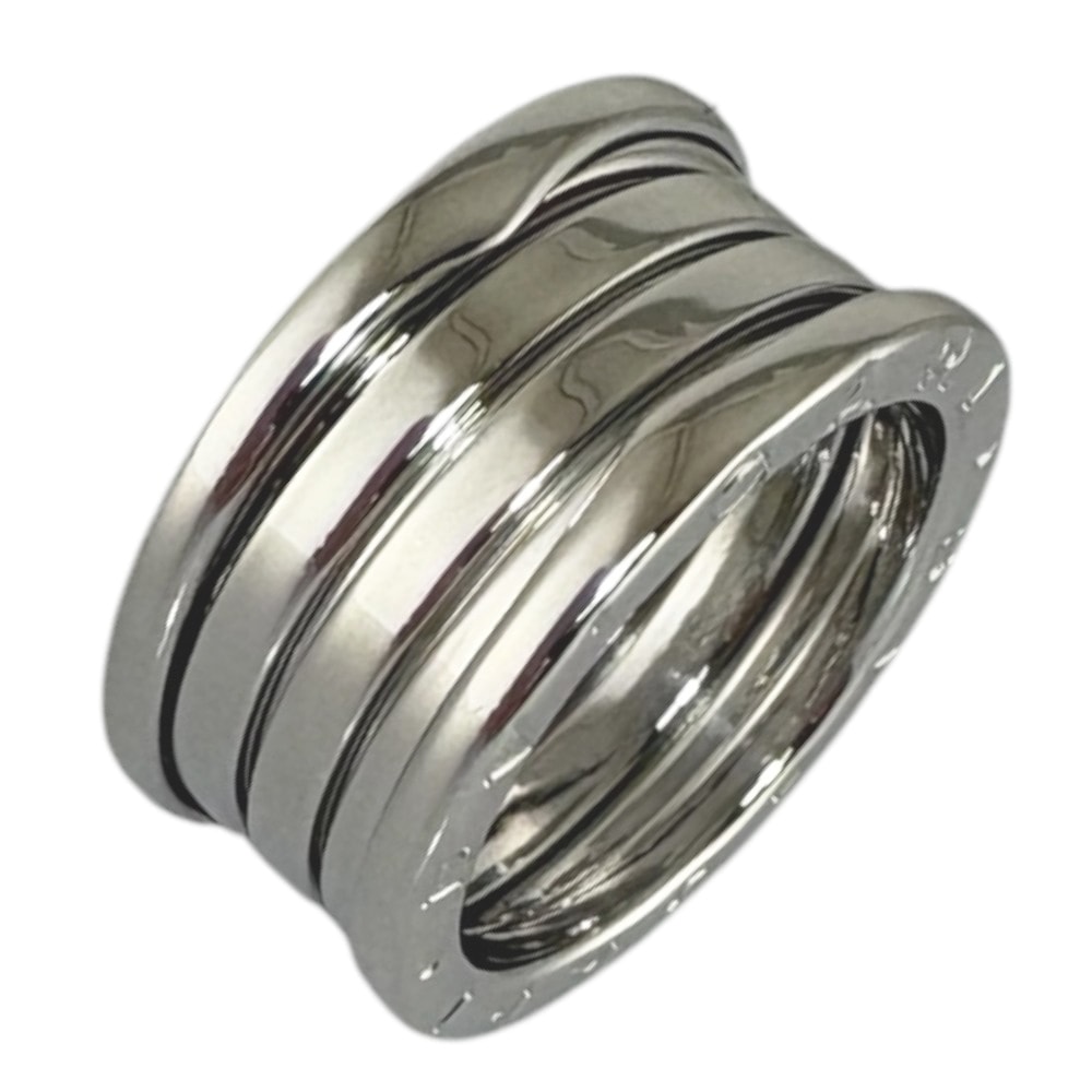 ブルガリ B-zero.1 4バンド リング 指輪 12号 18金 K18ホワイトゴールド レディース BVLGARI  中古