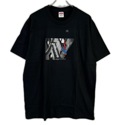 シュプリーム ブラック Spider-Man Tシャツ L
