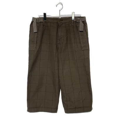 WIDE CROPPED PANTS カーキ