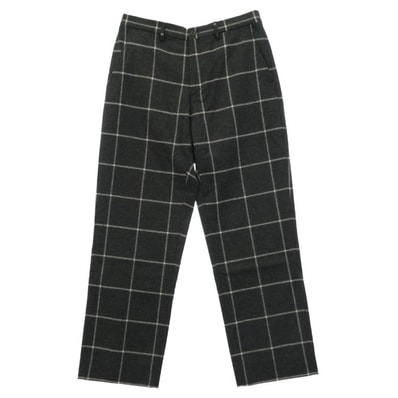 Supreme シュプリーム 22AW Windowpane Wool Trouser Black ウィンドウペイン ウール トラウザー ブラック系 32【極上美品】【中古】