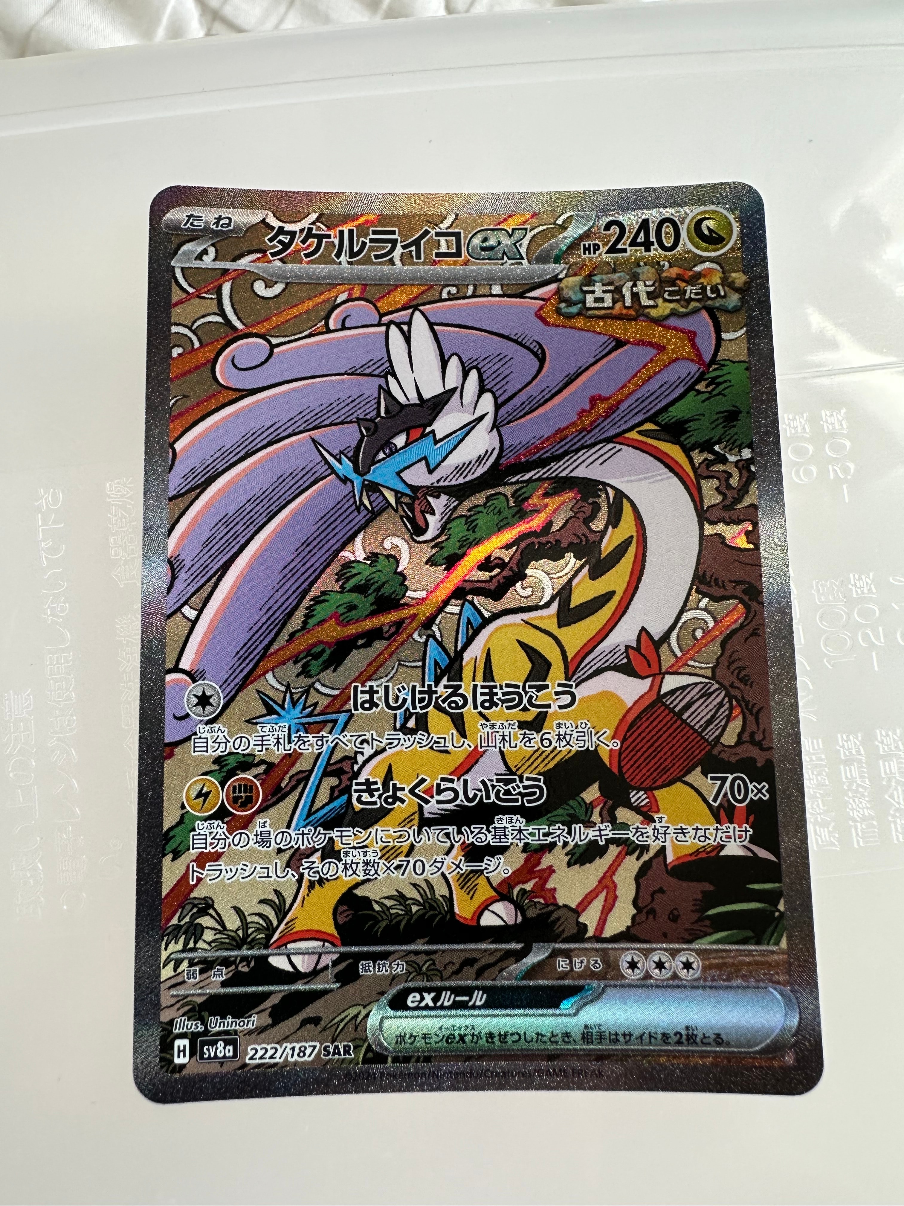 タケルライコex SAR [SV8a 222/187](ハイクラスパック「テラスタルフェスex」)