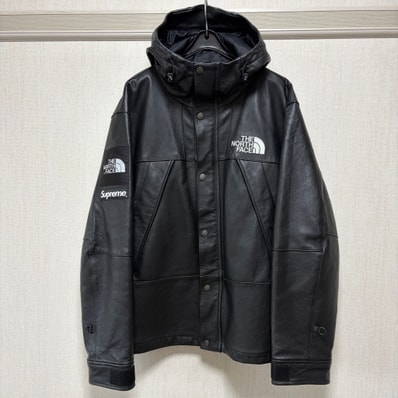Supreme x The North Face Leather Mountain Parka "Black"