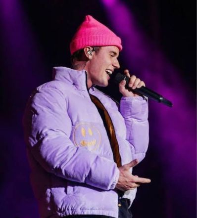 drew house Plush Hooded Puffer Jacket "Lavender"