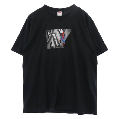 Supreme シュプリーム Tシャツ 26SS Spider Man Tee スパイダーマン プリント 半袖 Tシャツ カットソー ブラック系 XL【新古品】【未使用】【中古】
