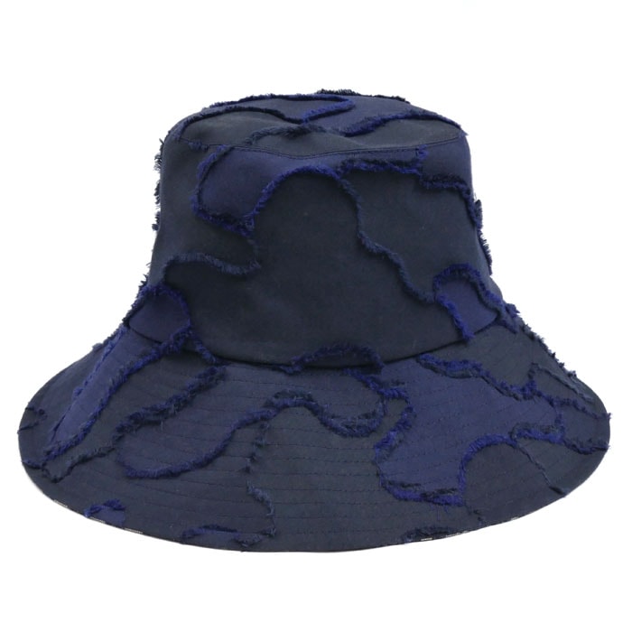 Dior ディオール ロゴ トロッター柄 オブリーク ハット バケットハット ネイビー 01CAM924I130
57 レディース【中古】