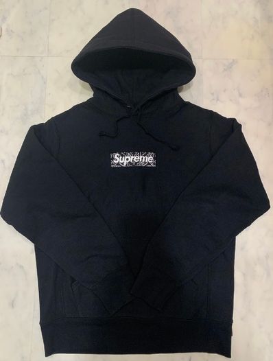 Supreme Bandana Box Logo Hooded Sweatshirt "Black"