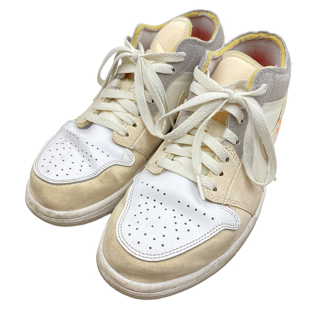 NIKE AIR JORDAN ナイキ ジョーダン スニーカー Air Jordan 1 Low Inside Out White Grey AJ1 エアジョーダン インサイド アウト ホワイト グレー ローカット スニーカー 26cm【中古】