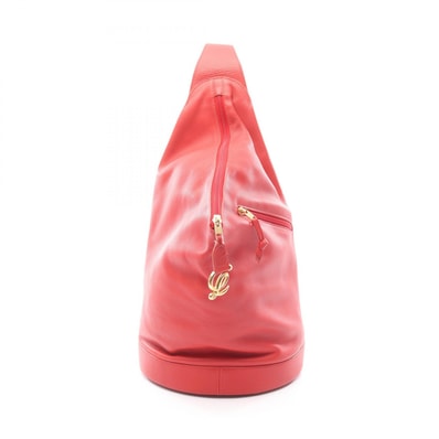 ロエベ LOEWE アントン リュックサック バックパック バッグ レザー レディース レッド系 【中古】