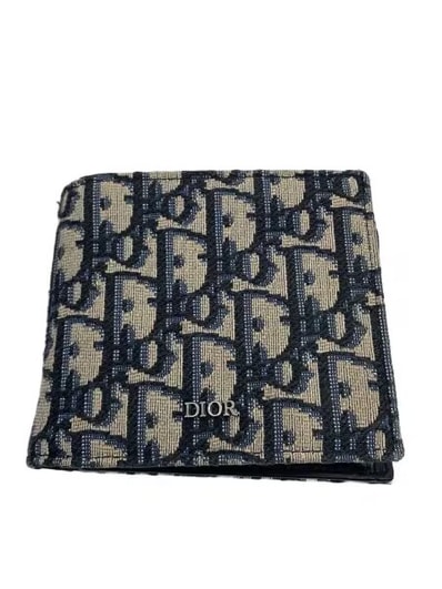 Dior Vertical Wallet Dior Oblique Jacquard "Beige"